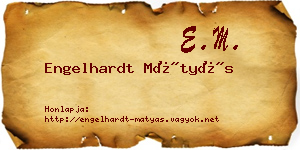Engelhardt Mátyás névjegykártya