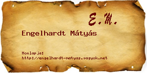 Engelhardt Mátyás névjegykártya